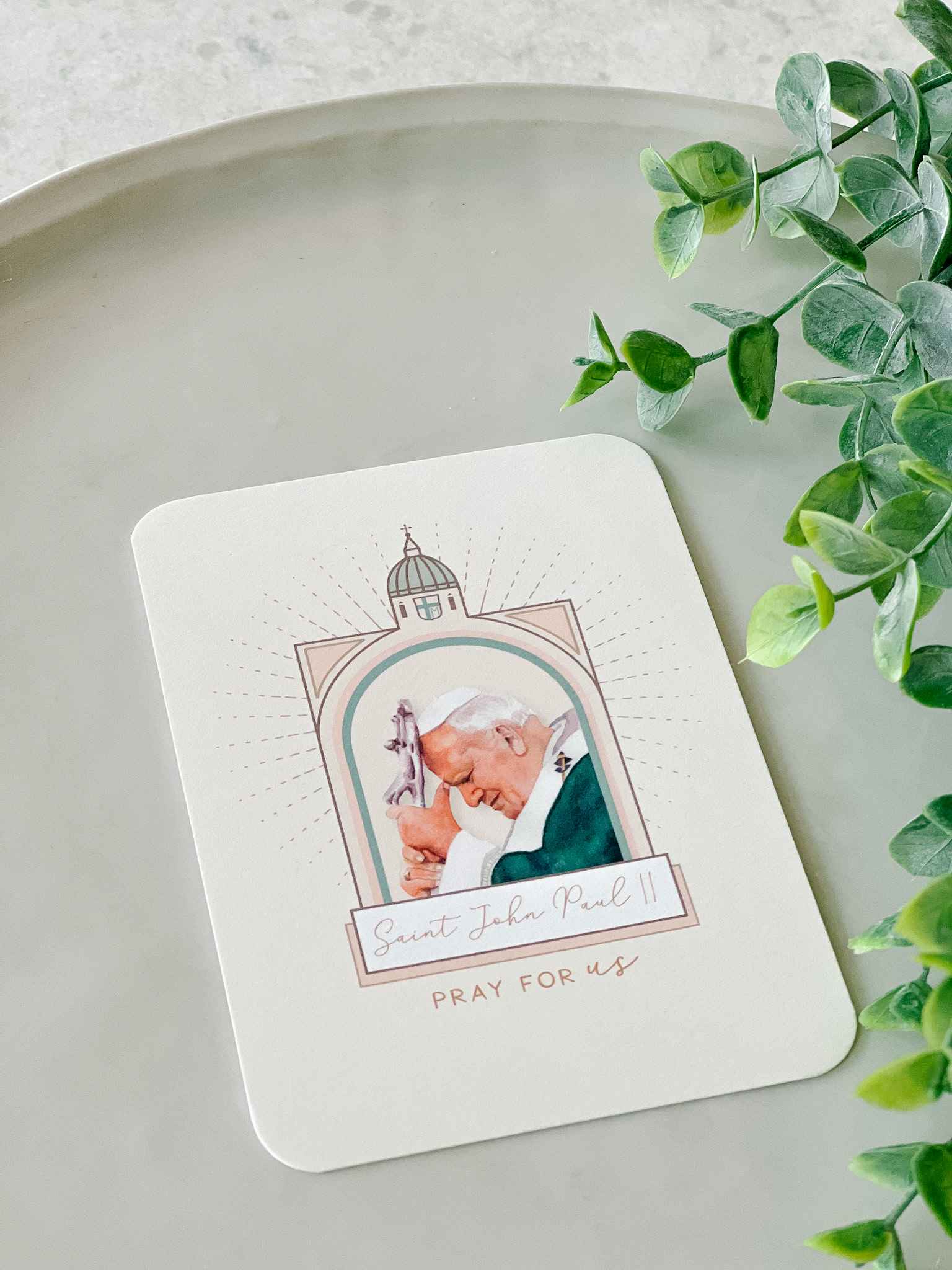 Saint John Paul II Prayer Card - Religious Keepsake for Devotion, Worship & Spiritual Gifts - Perfect for Prayer Time, Church Events & Inspirational Gifts