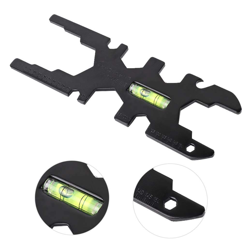 Cyrank Multi-Function Pipe Wrench Set - Professional Plumber's Wrench, Sink Wrench, Basin Wrench & Faucet Tool for Bathroom & Kitchen Plumbing Repairs - Durable Black Household Plumbing Tools for DIY & Professional Use