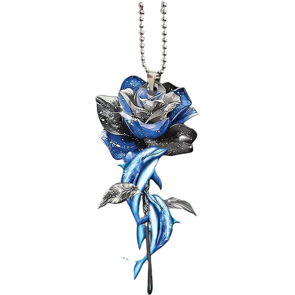Stylish Rose Car Mirror Hanging Charm - Cute Animal Rearview Mirror Ornament for Cars, SUVs & Trucks | Perfect Gift for Women & Car Enthusiasts | Great for Road Trips & Daily Commutes