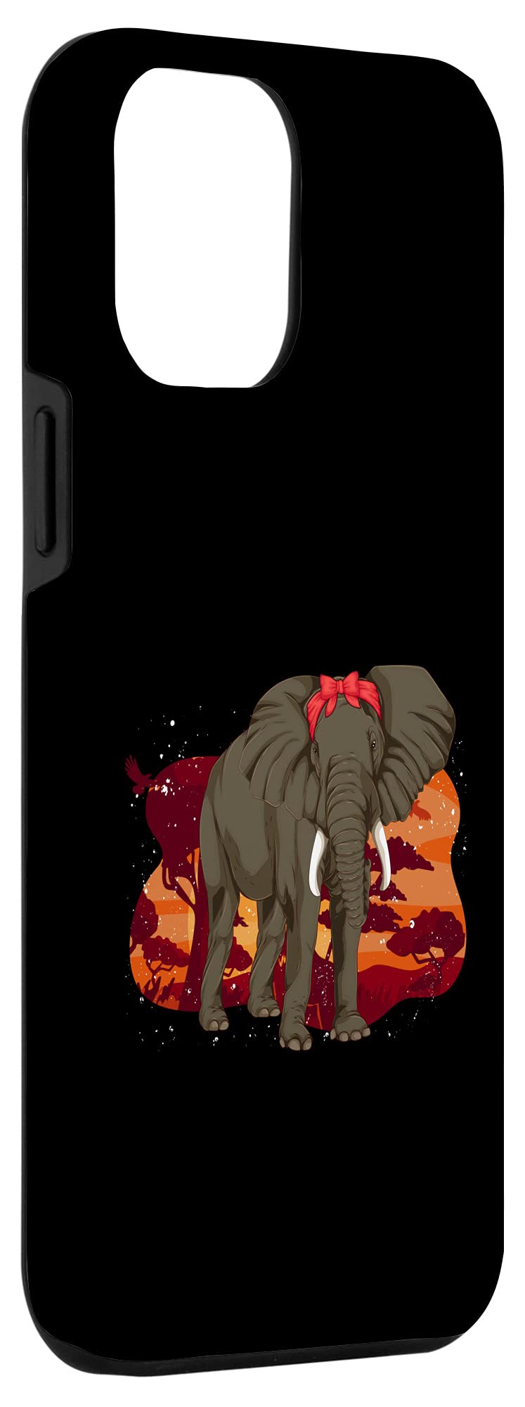 iPhone 12 Pro Max Case - Sunset Africa Safari Animal Print with Elephant Design | Premium Protective Phone Cover for Animal Lovers | Perfect for Travel, Outdoor Adventures & Wildlife Enthusiasts