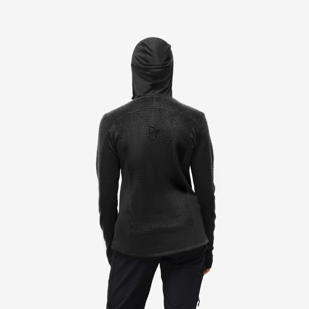 Norrona Falketind Alpha120 Zip Hood - Women's Lightweight Fleece Jacket for Hiking & Outdoor Adventures