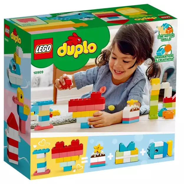 LEGO DUPLO Heart Box 10909 - Creative Building Blocks for Toddlers | Perfect for Valentine's Day Gifts & Early Learning Play