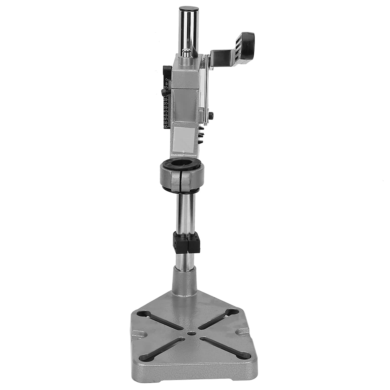 Adjustable Portable Drill Press Stand for Hand Drills - Fits 43mm & 38mm Collar Diameter - Lightweight Aluminum Workbench Drill Press - Perfect for Woodworking, Metal Drilling & DIY Projects