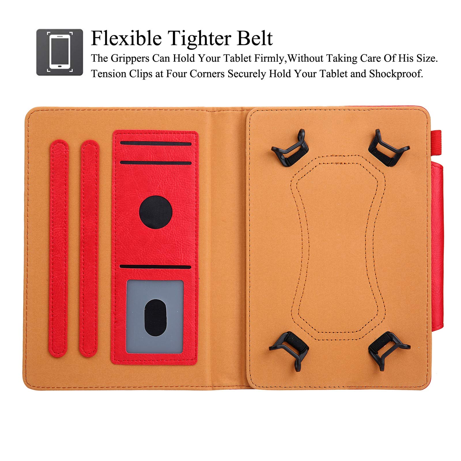 Universal PU Leather Tablet Case for 9.0