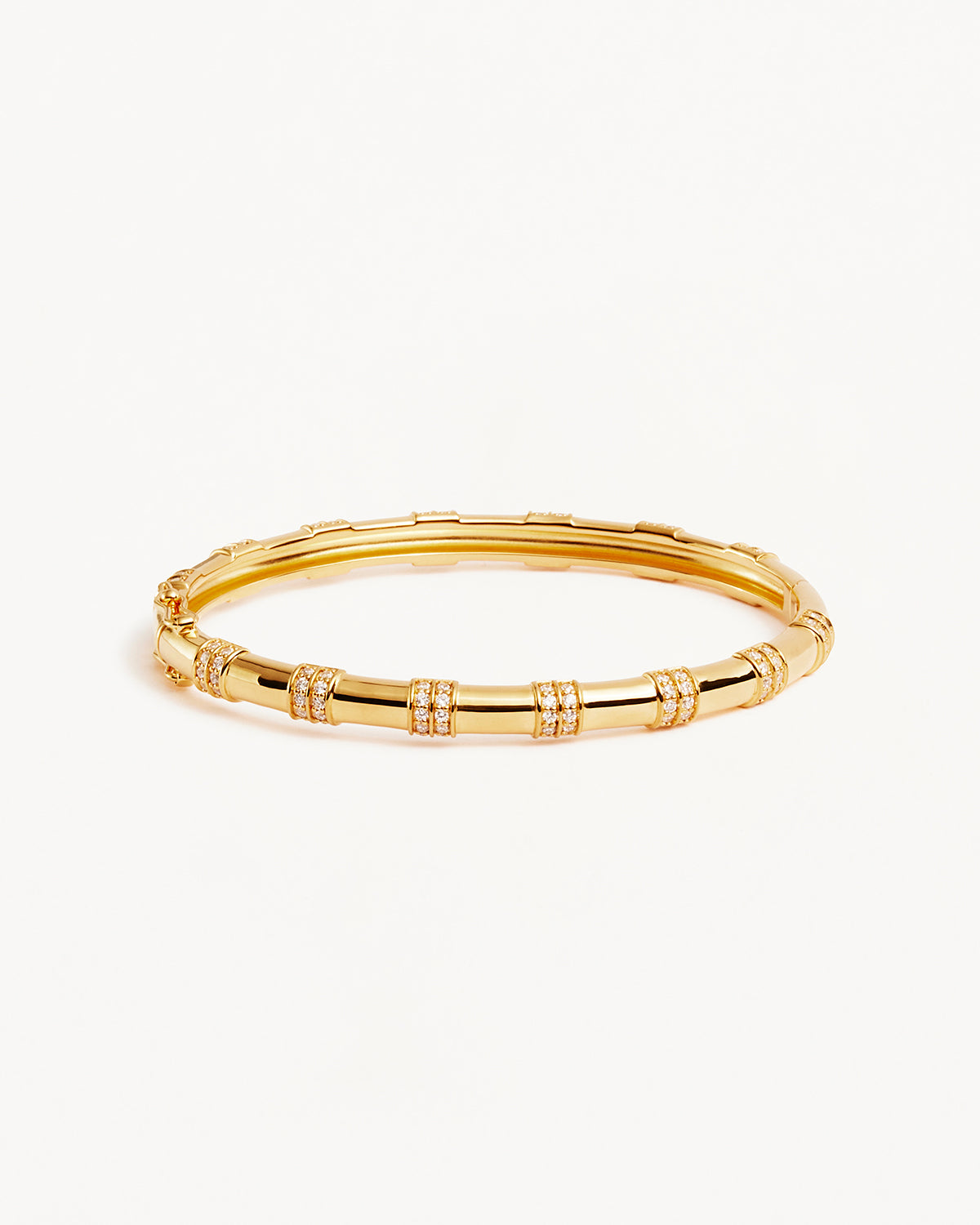 18K Gold Vermeil Shine Bright Bangle Bracelet for Women - Elegant Stackable Jewelry for Everyday Wear & Special Occasions