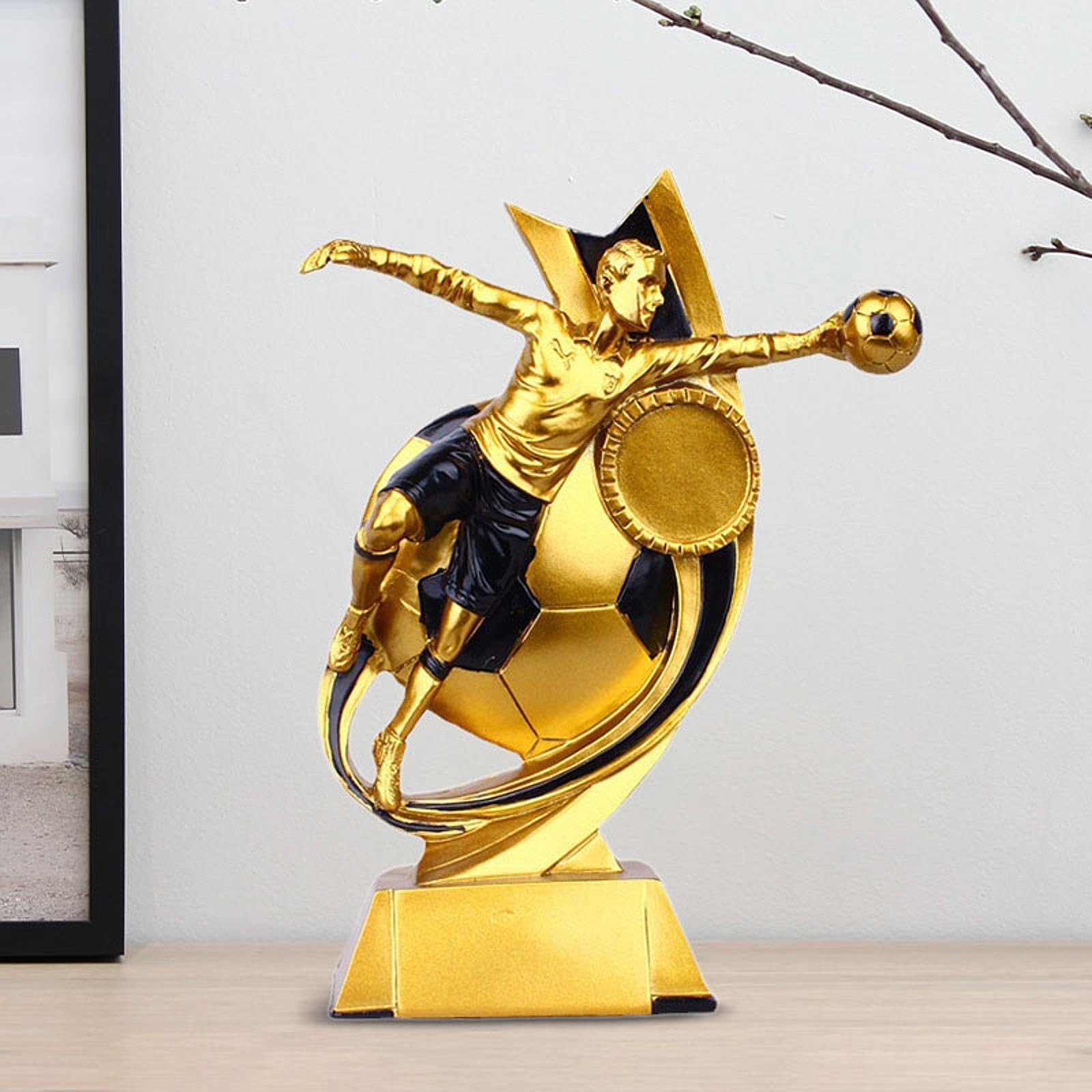 MYCENSE Football Trophy Sculpture - Desktop Championship Award for Sports Fans | Office, Home, Man Cave Decor | Perfect for Gifts, Awards & Sports Themed Rooms