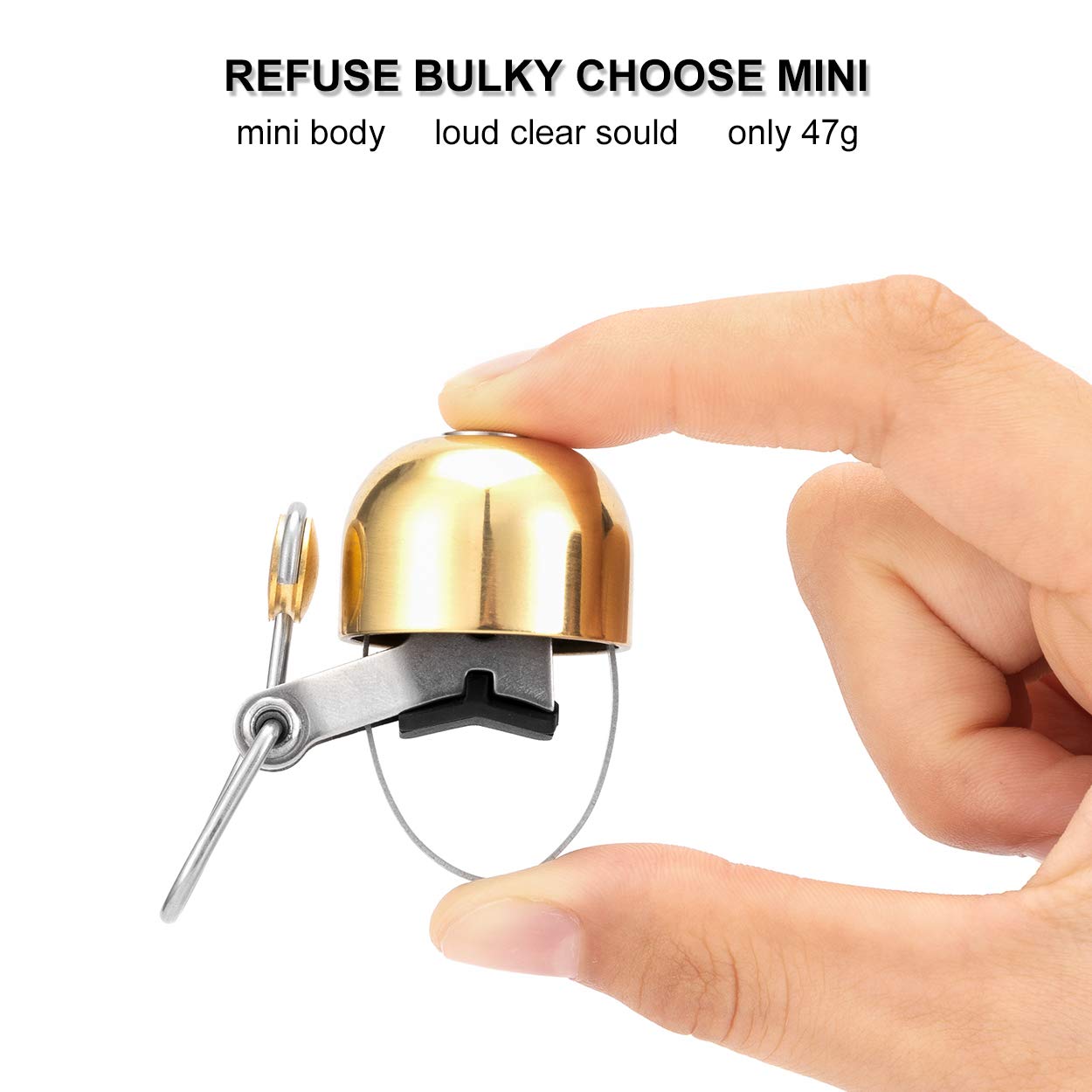 ROCKBROS Classic Bicycle Bell - Loud Bike Horn for Road & Mountain Bikes - Durable Handlebar Bell for Adults - Perfect for Commuting, Cycling Safety & Outdoor Adventures