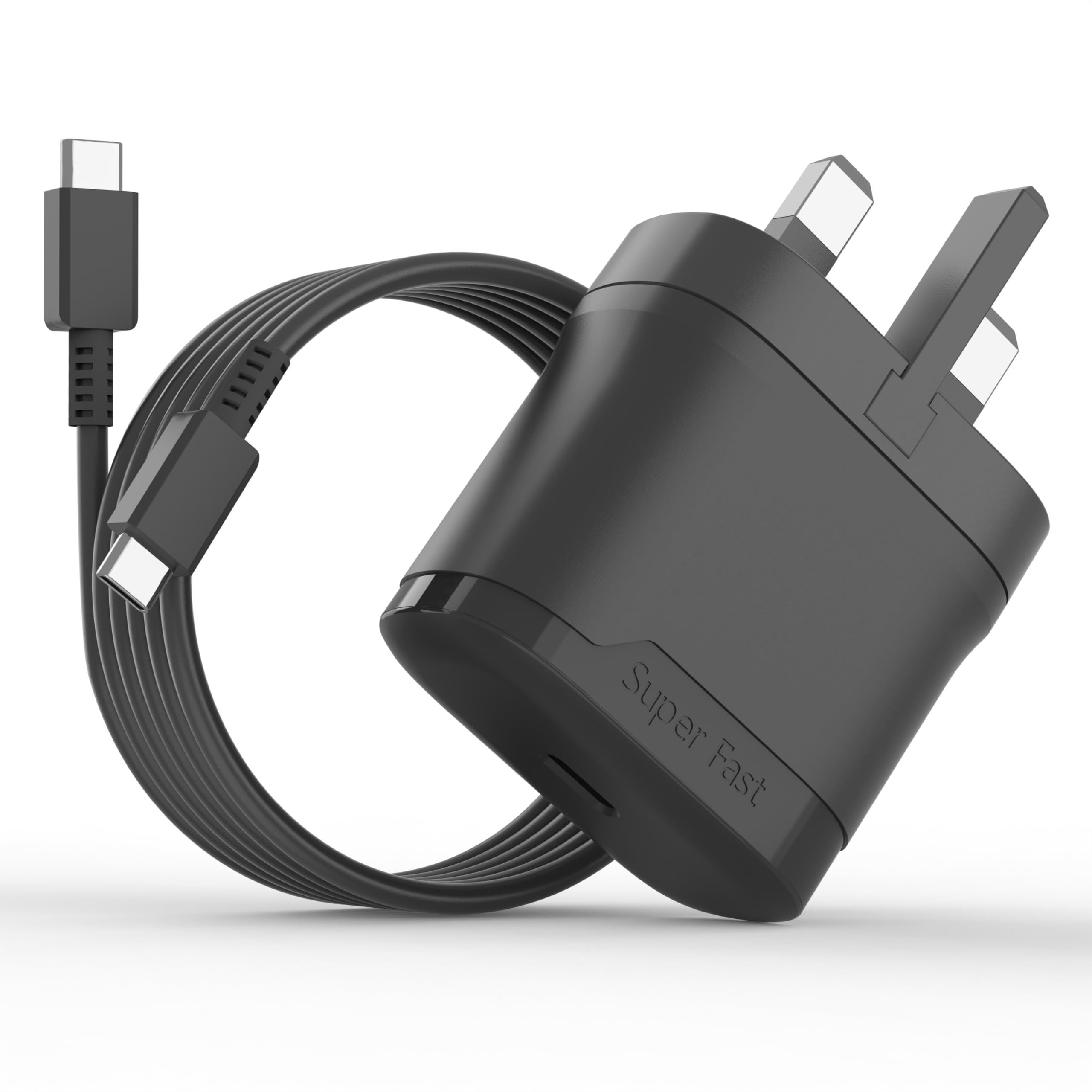 25W Super Fast USB C Charger for Samsung Galaxy S22 Ultra S23 S21 S20 A54 A53 5G - PD Wall Adapter with Cable - Fast Charging for Android Phones, Tablets, Power Banks - Perfect for Home, Office & Travel Use