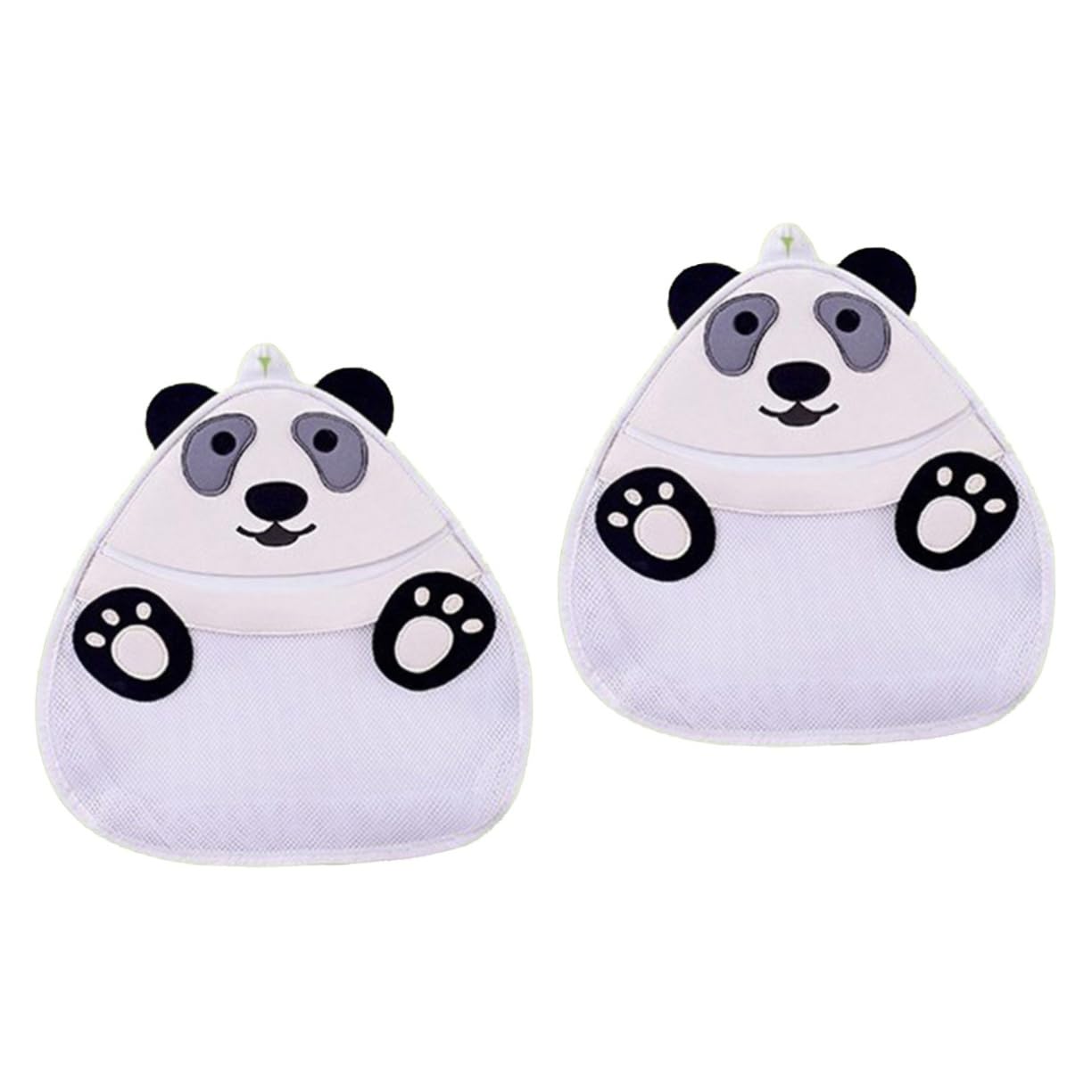 UPKOCH 2-Pack Waterproof Toy Storage Bags with Hooks - Bathroom Organizer for Kids Bath Toys, Stuffed Animals & Playroom Organization - Perfect for Bath Time, Nursery & Playroom Storage