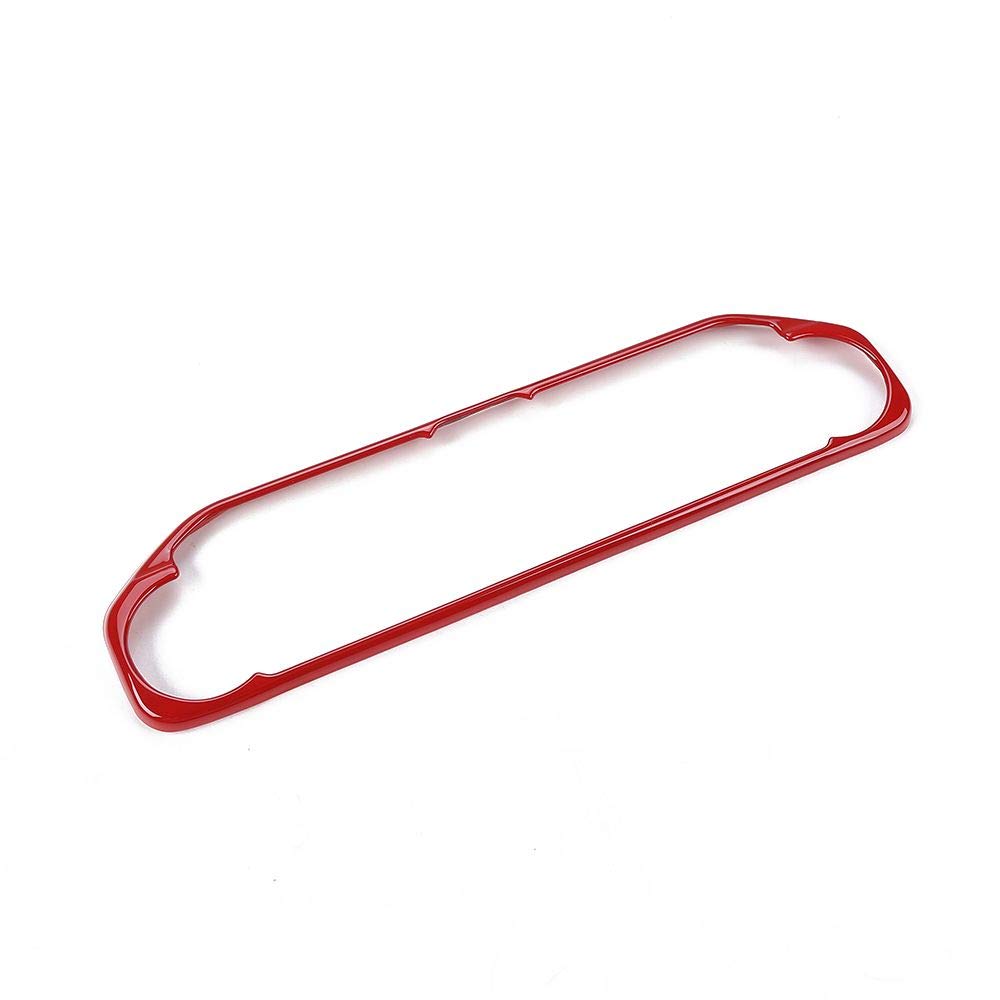 CheroCar JL JT Center Control Air Conditioner Switch Cover Trim Frame Decoration for 2018-2020 Jeep Wrangler JL JLU & 2020 Jeep Gladiator JT | Red Interior Accessories | Upgrade Your Jeep's Dashboard Style