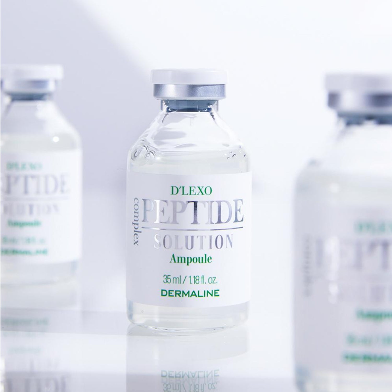 Dermaline D'lexo Peptide Complex Solution Ampoule 35ml - Anti-Aging Facial Serum for Wrinkles & Fine Lines - Perfect for Night Skincare Routine & Daily Hydration