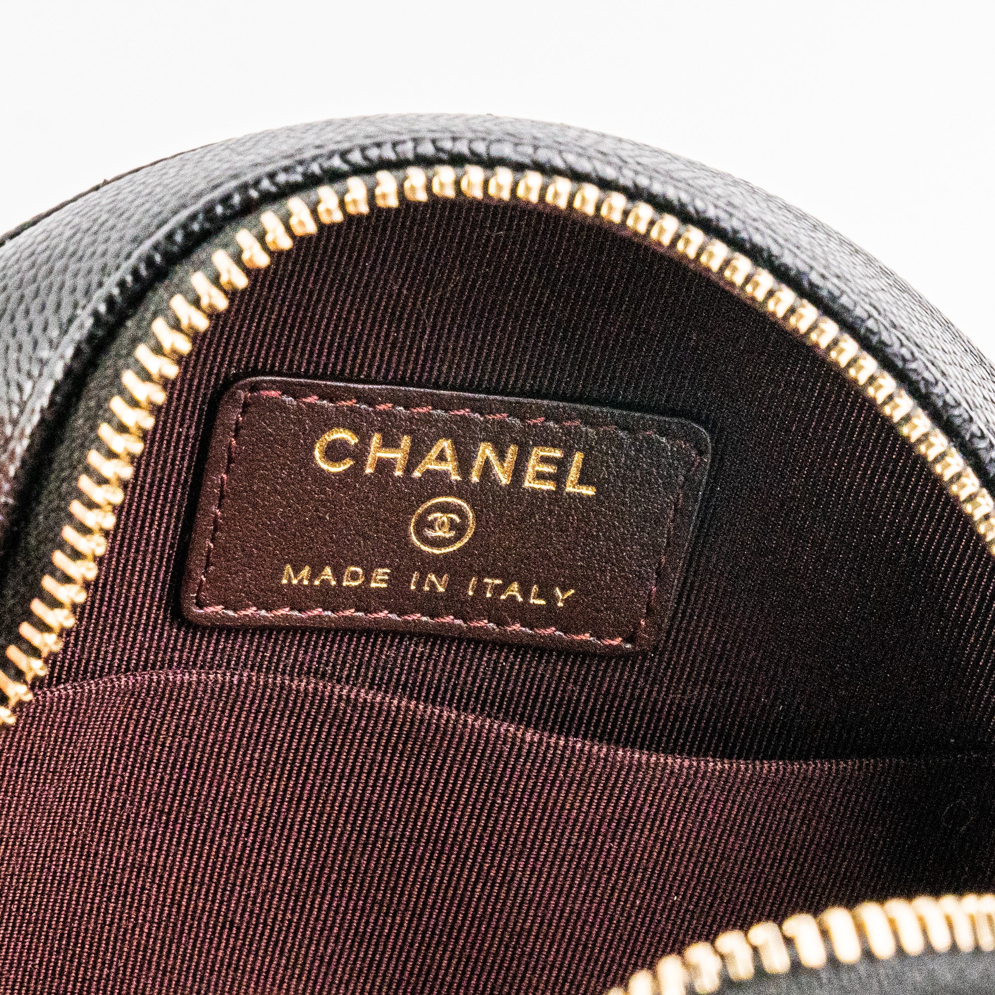 Chanel Mini Round Caviar Leather Crossbody Bag - Black Luxury Handbag for Women | Perfect for Evening Parties, Date Nights & Special Occasions