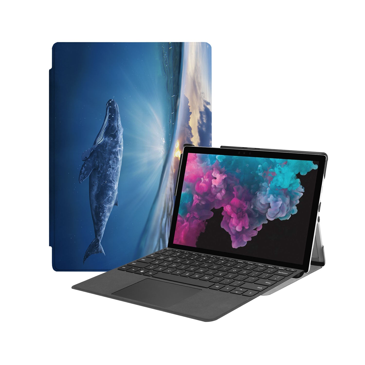 Microsoft Surface Pro Case - Durable Protective Cover with Ocean Design for Microsoft Surface Pro 7/6/5/4/3 - Perfect for Work, Travel & School
