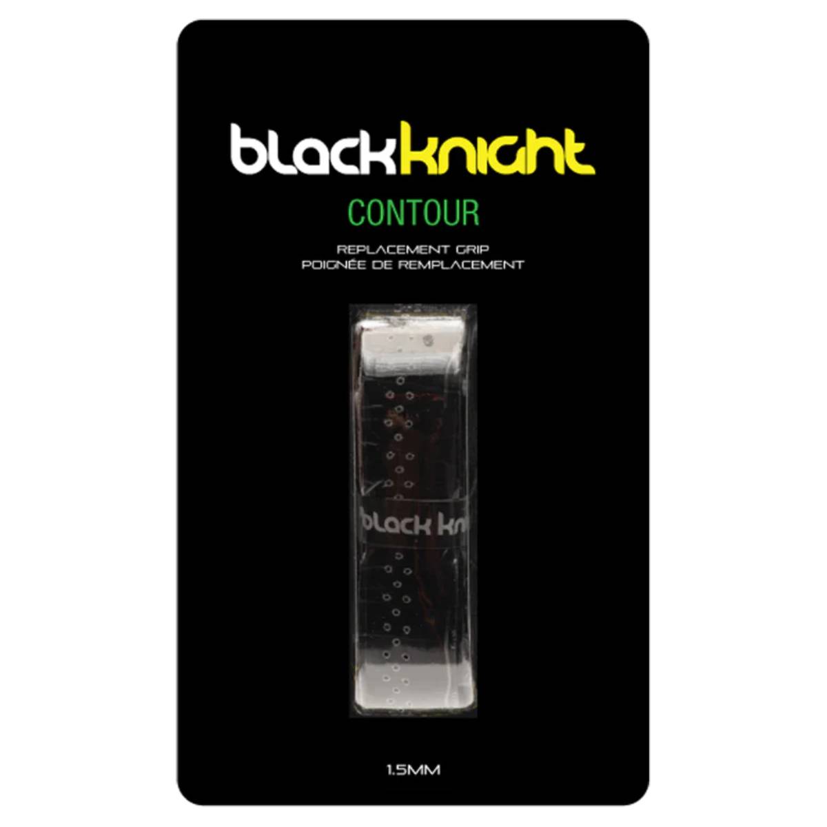Black Knight Contour Replacement Grip (Black) - Premium Tennis Racquet Handle Grip for Enhanced Comfort & Control | Ideal for Tennis, Squash & Racquetball Players