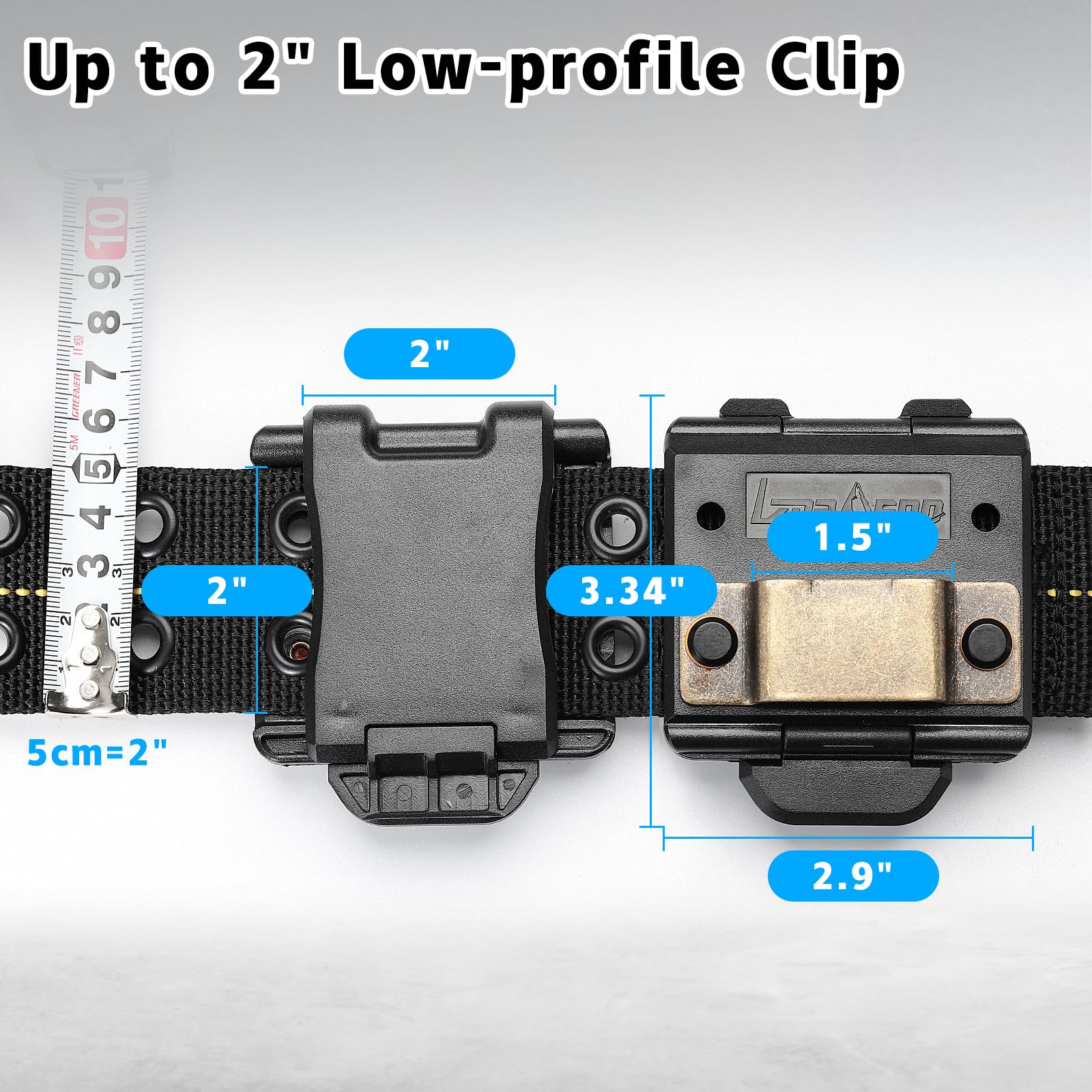 **Heavy Duty Tape Measure Holder & Cordless Drill Holster for Tool Belt - Perfect for Construction, Carpentry & DIY Projects**