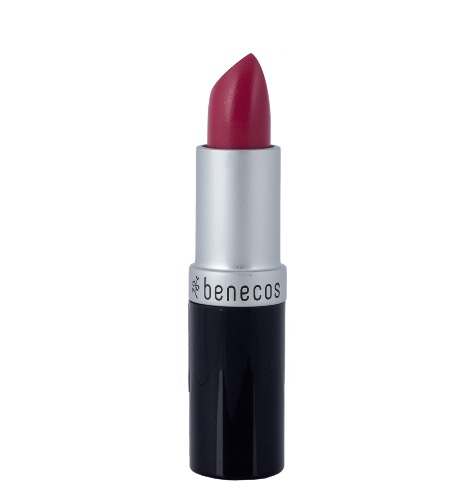 Benecos Natural Vegan Lipstick - Pink Rose Shade, Cruelty-Free & Moisturizing for Everyday Wear & Special Occasions
