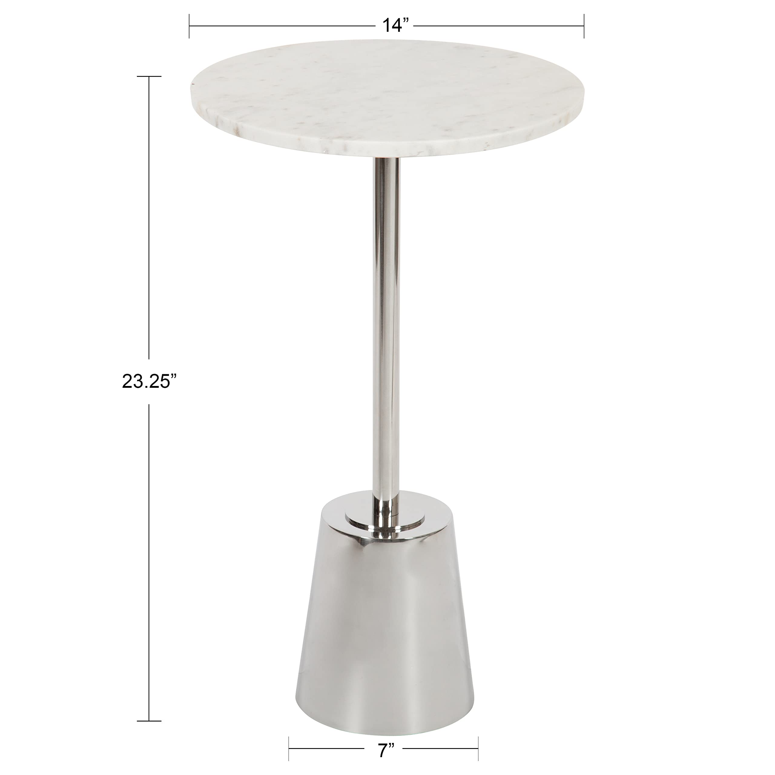 Kate and Laurel Tira Round Side Table - 14