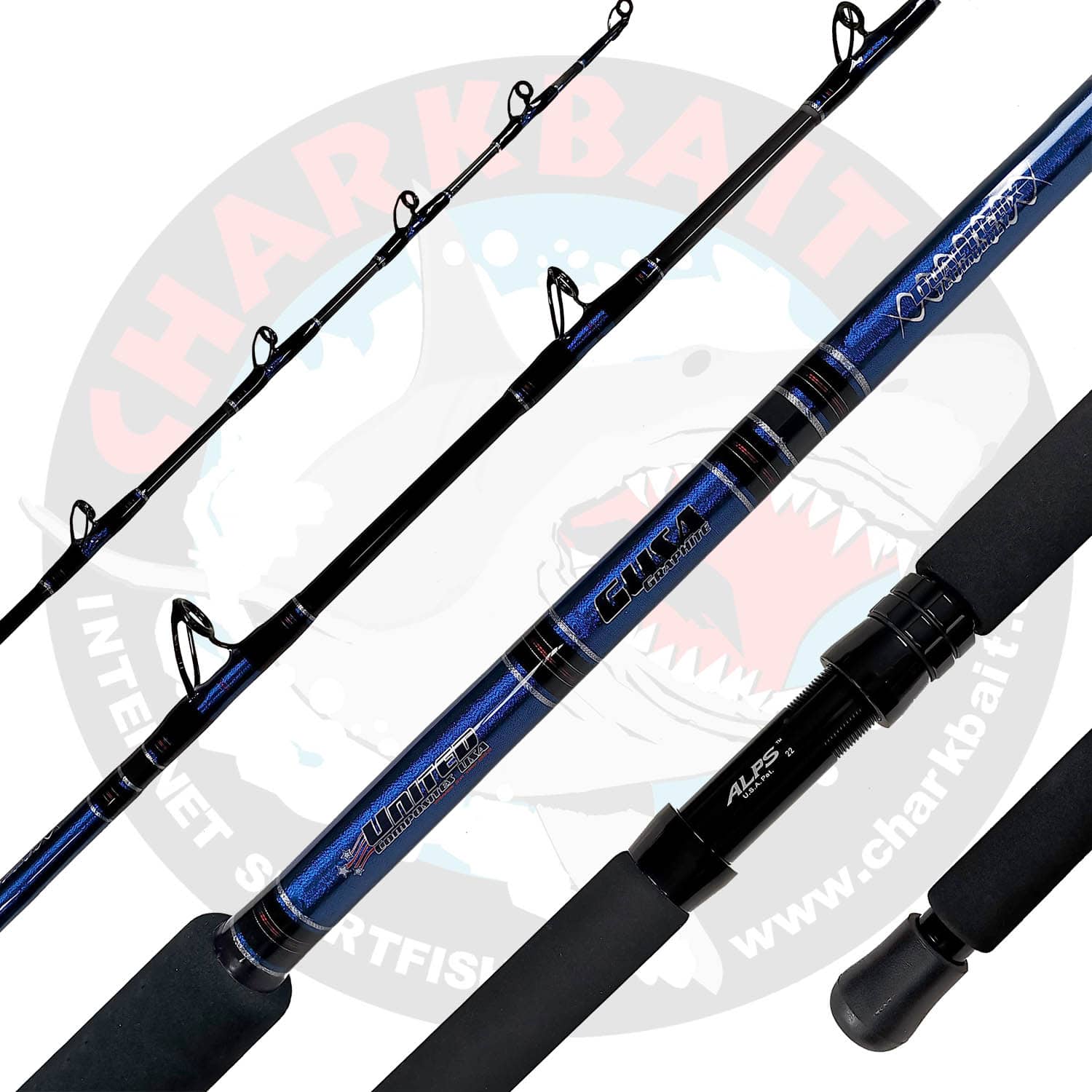 United Composites RUS GUSA Conventional Fishing Rods - High Performance Saltwater & Freshwater Fishing Rod for Surf, Pier & Boat Angling