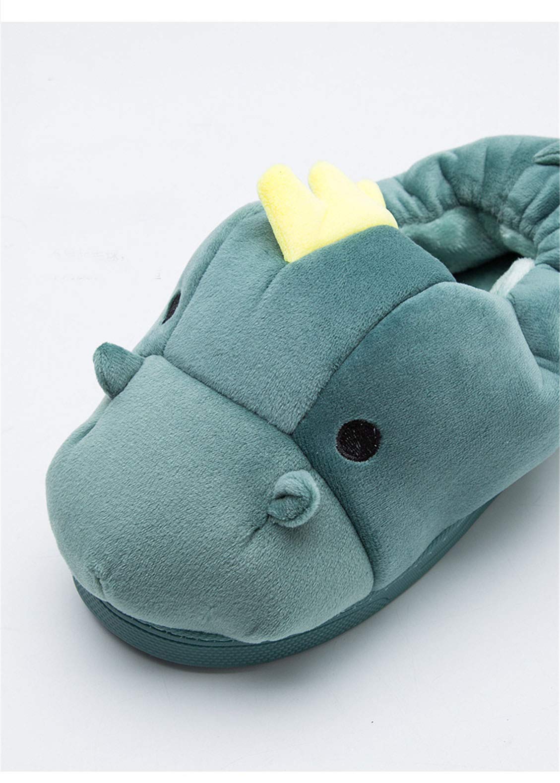 Women's Cozy Cotton Dinosaur Slippers - Plush Animal House Shoes for Indoor Comfort - Perfect for Relaxing at Home, Lounging & Gift Giving