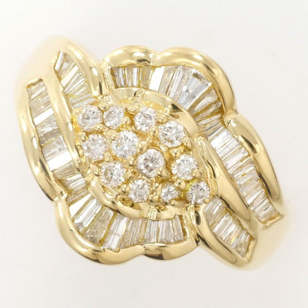 18K Yellow Gold Diamond Ring for Women - Elegant Solitaire Engagement & Wedding Band - Perfect for Proposals, Anniversaries & Special Occasions