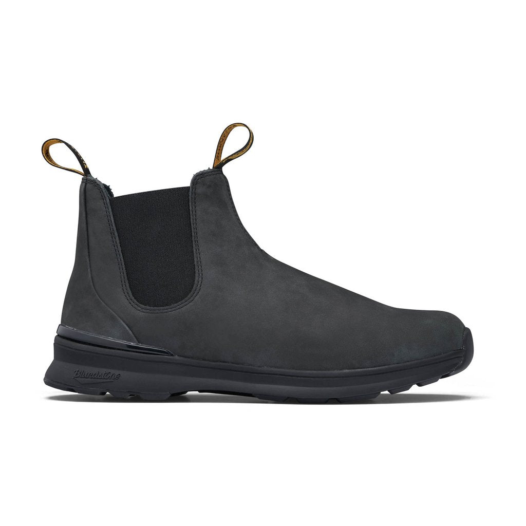 Blundstone 2143 Rustic Black Leather Chelsea Boots for Men - Comfortable & Durable Work Boots for Outdoor, Hiking, and Casual Wear