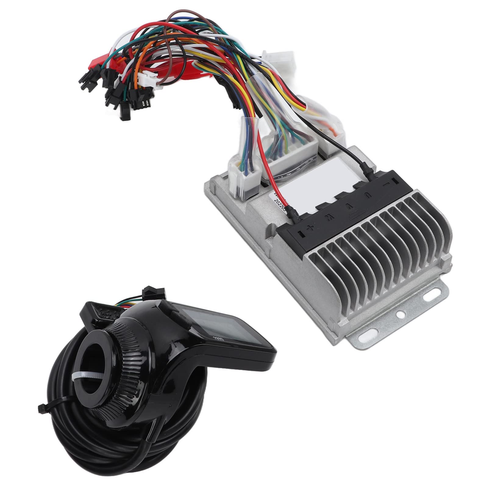 Qinlorgo 36V/48V 1000W Sine Wave Brushless Motor Controller Kit - Compatible with Electric Bikes, Scooters & E-Bike Conversions | Fits 22.5mm Handlebars with Advanced Heat Dissipation Slot Design | Perfect for Commuting, Off-Road & Urban Riding