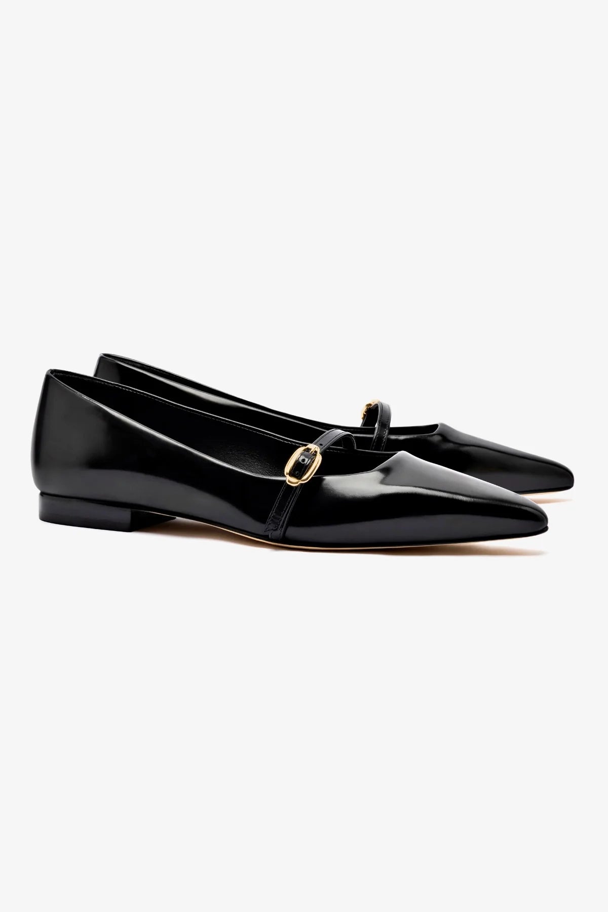 Stylish Irene Flat Shoes in Black Leather - Perfect for Women's Casual Wear, Office & Everyday Comfort