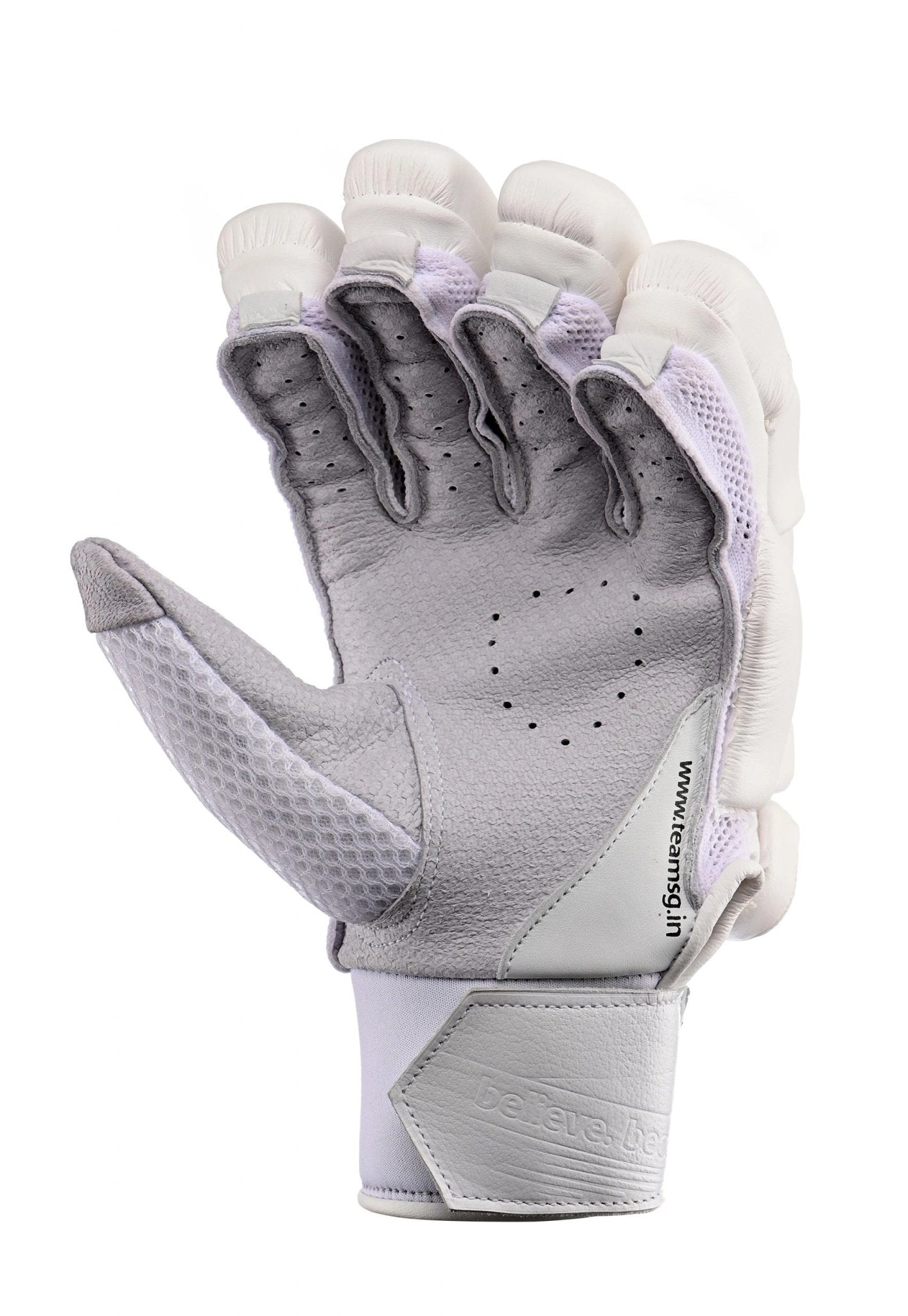 SG Hilite White Batting Gloves - Baseball & Softball Training Gloves for Hitting - Perfect for Practice, Games & Fielding