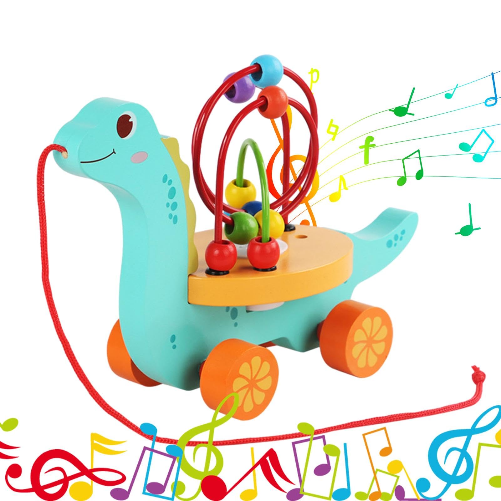 Bead Maze for Kids - Musical Animal Roller Coaster Toy with Lights & Sounds | Battery Powered Educational Toy for Toddlers 1-3 Years | Perfect for Home, Kindergarten & Nursery Classrooms | Fun Learning Activity for Fine Motor Skills Development