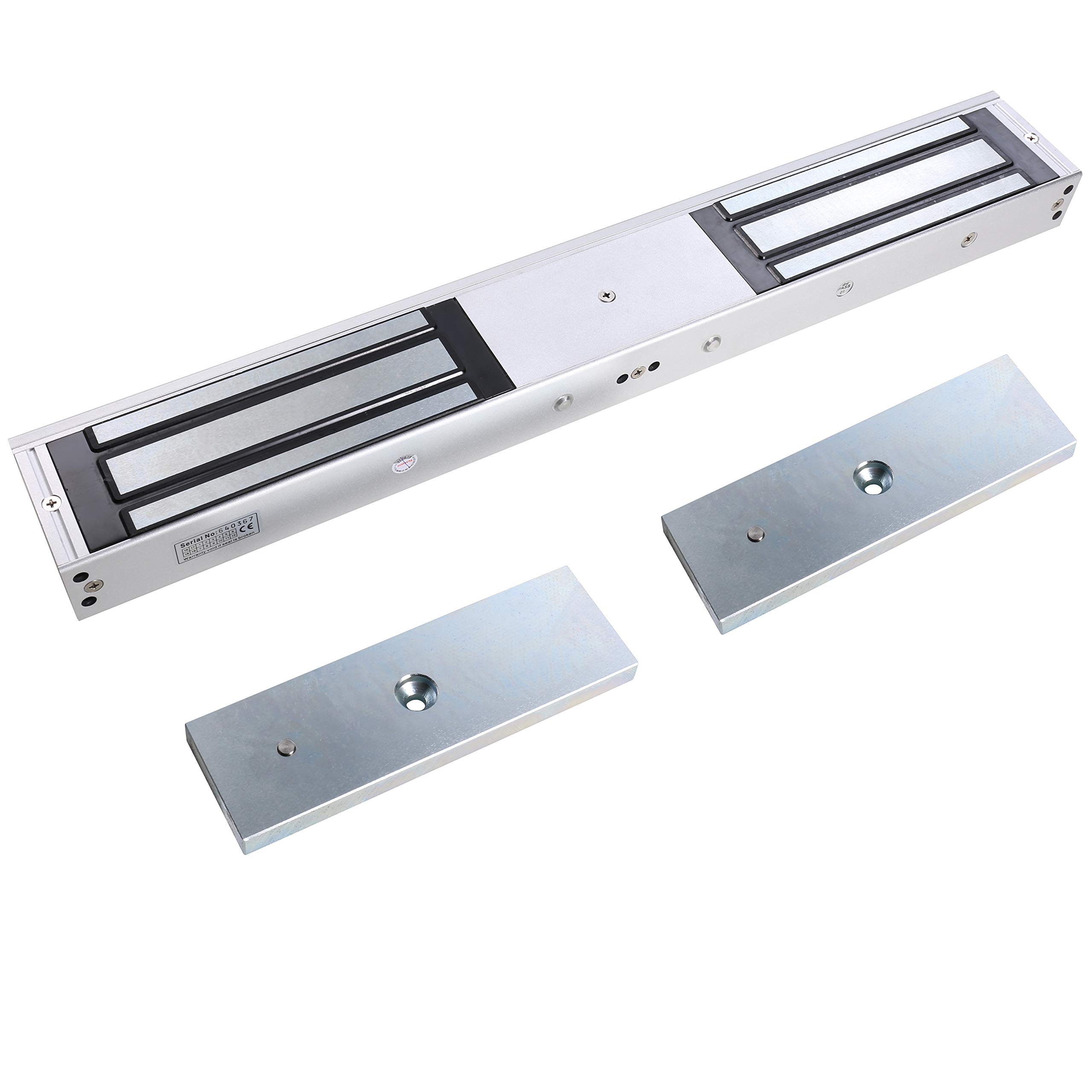 UHPPOTE 500Kg/1200Lbs High Security Electric Magnetic Double Door Lock - Ideal for Commercial Buildings, Offices & Smart Home Access Control Systems