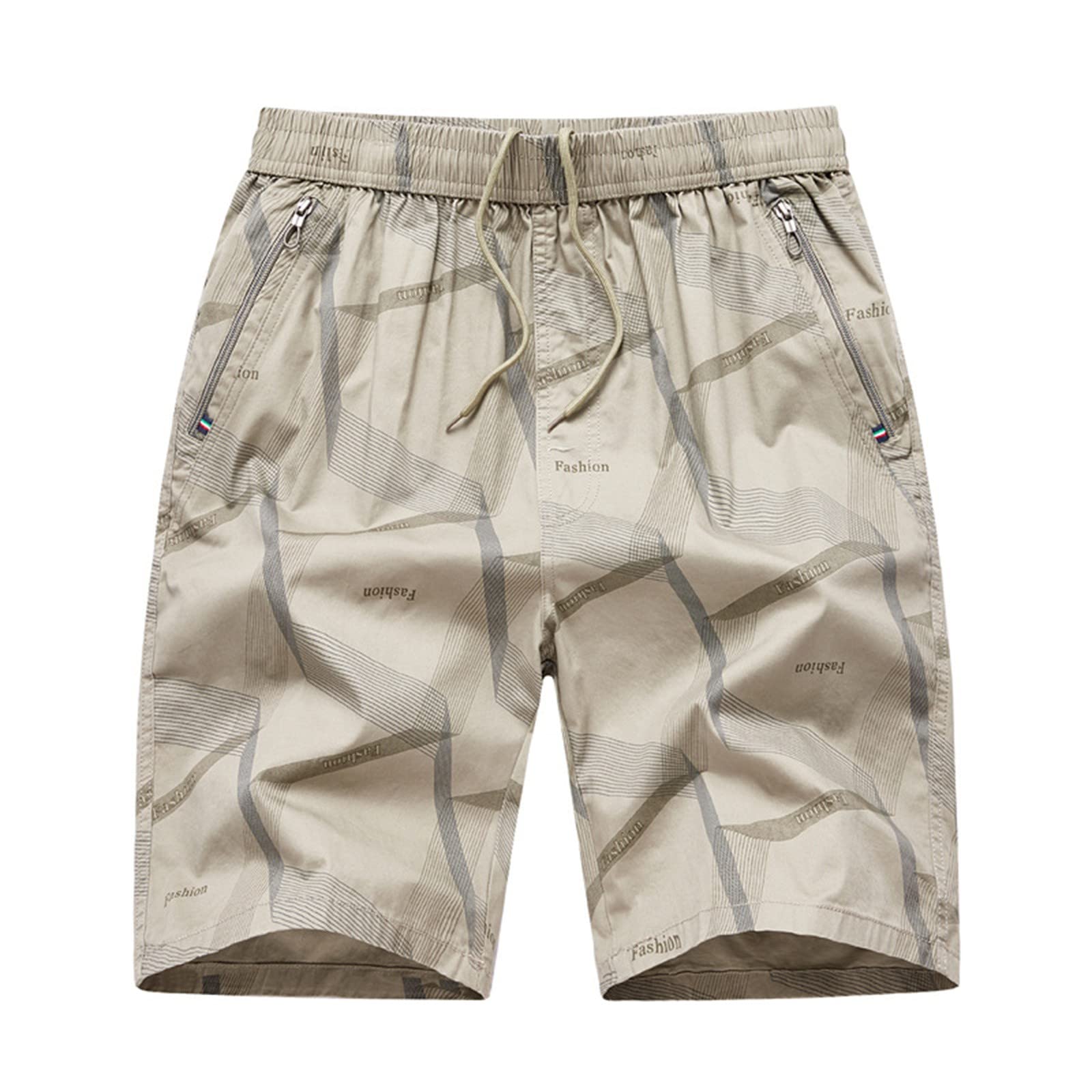 **LindoMaker Men's 5-Inch Inseam Bermuda Shorts - Relaxed Fit, Breathable, Quick-Dry for Gym, Running, Workout & Travel | Casual & Athletic Shorts for Summer Outdoor Activities**