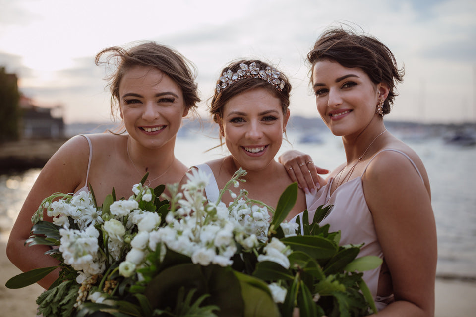 Ethereal Crystal Bridal Crown - Caris by Kezani | Sparkling Wedding Headpiece for Brides, Boho Bridal Accessories, Perfect for Beach Weddings & Boho-Chic Bridal Looks