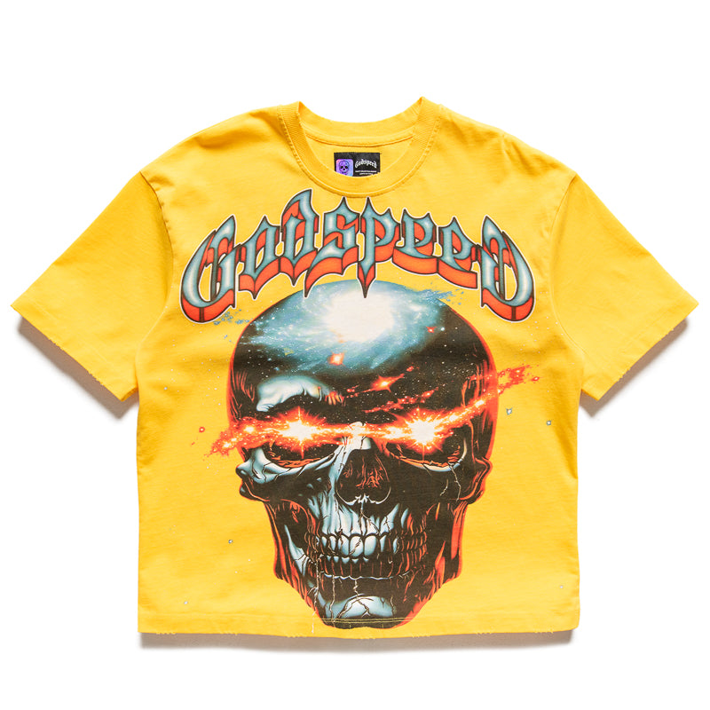 Godspeed New York Galaxsee Graphic T-Shirt - Yellow | Trendy Streetwear for Men & Women | Perfect for Casual Outfits, Concerts and Urban Fashion