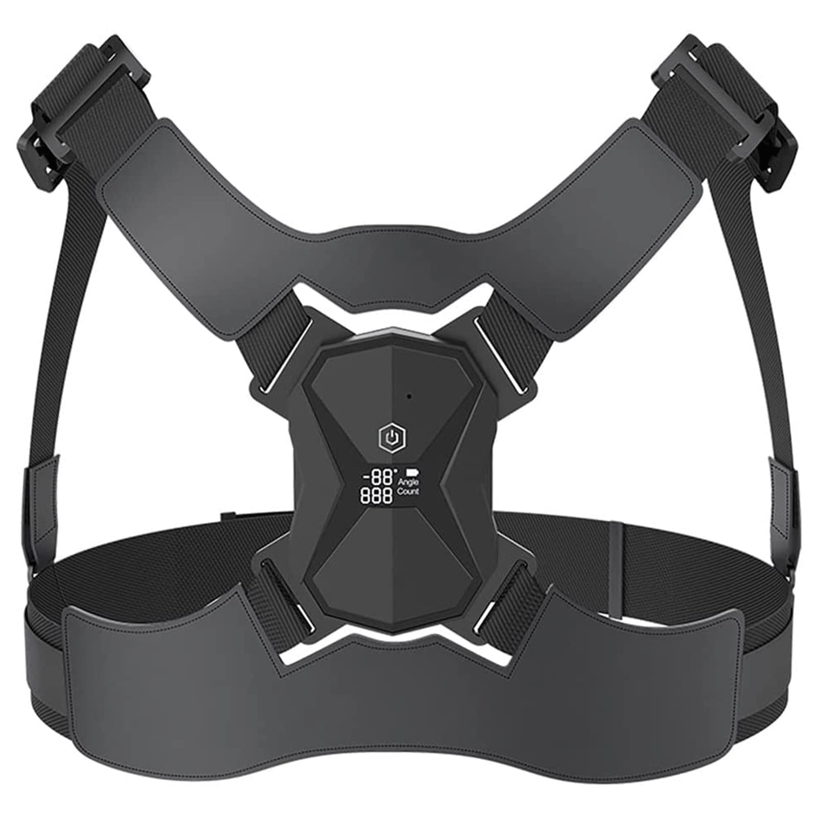 Posture Corrector for Men & Women - Adjustable Back Brace with Intelligent Support - Waist Straps for Posture Correction & Pain Relief - Ideal for Office Work, Driving & Daily Activities