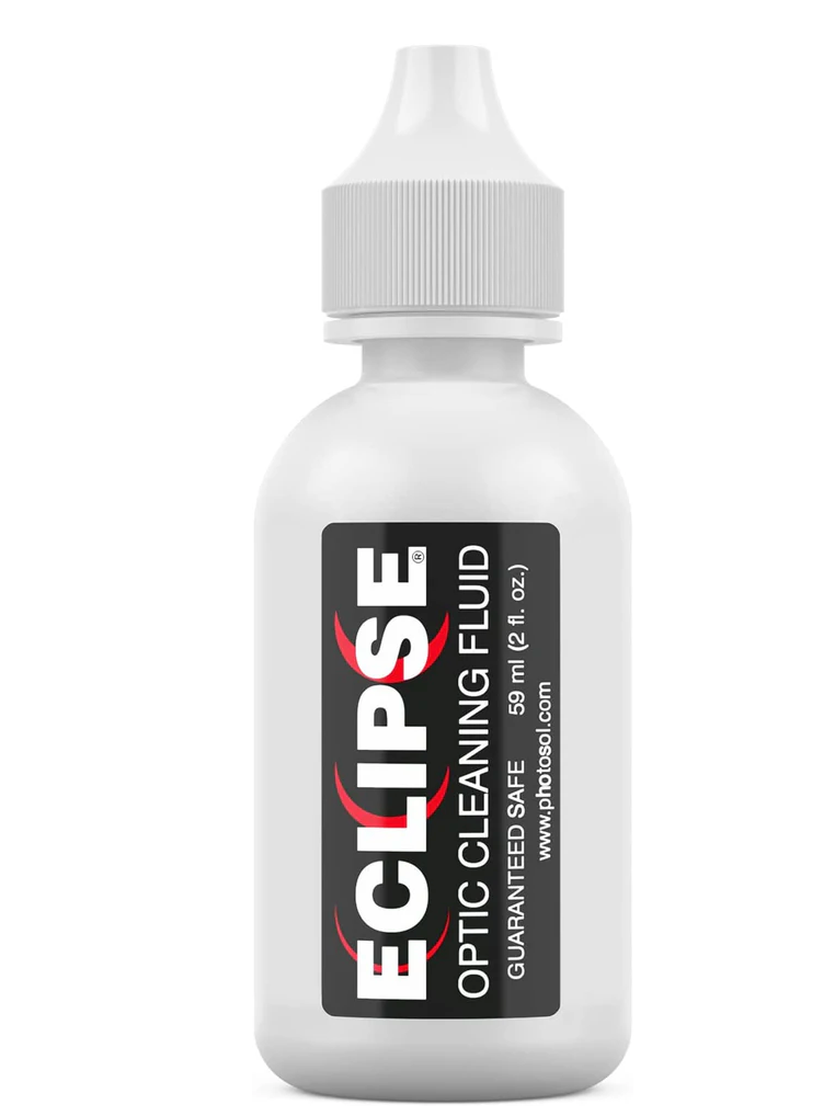 Premium Eclipse Optic Cleaning Fluid - Safe for Lenses, Cameras & Binoculars - Streak-Free Formula for Crystal Clear Optics - Perfect for Photography, Hunting & Outdoor Adventures
