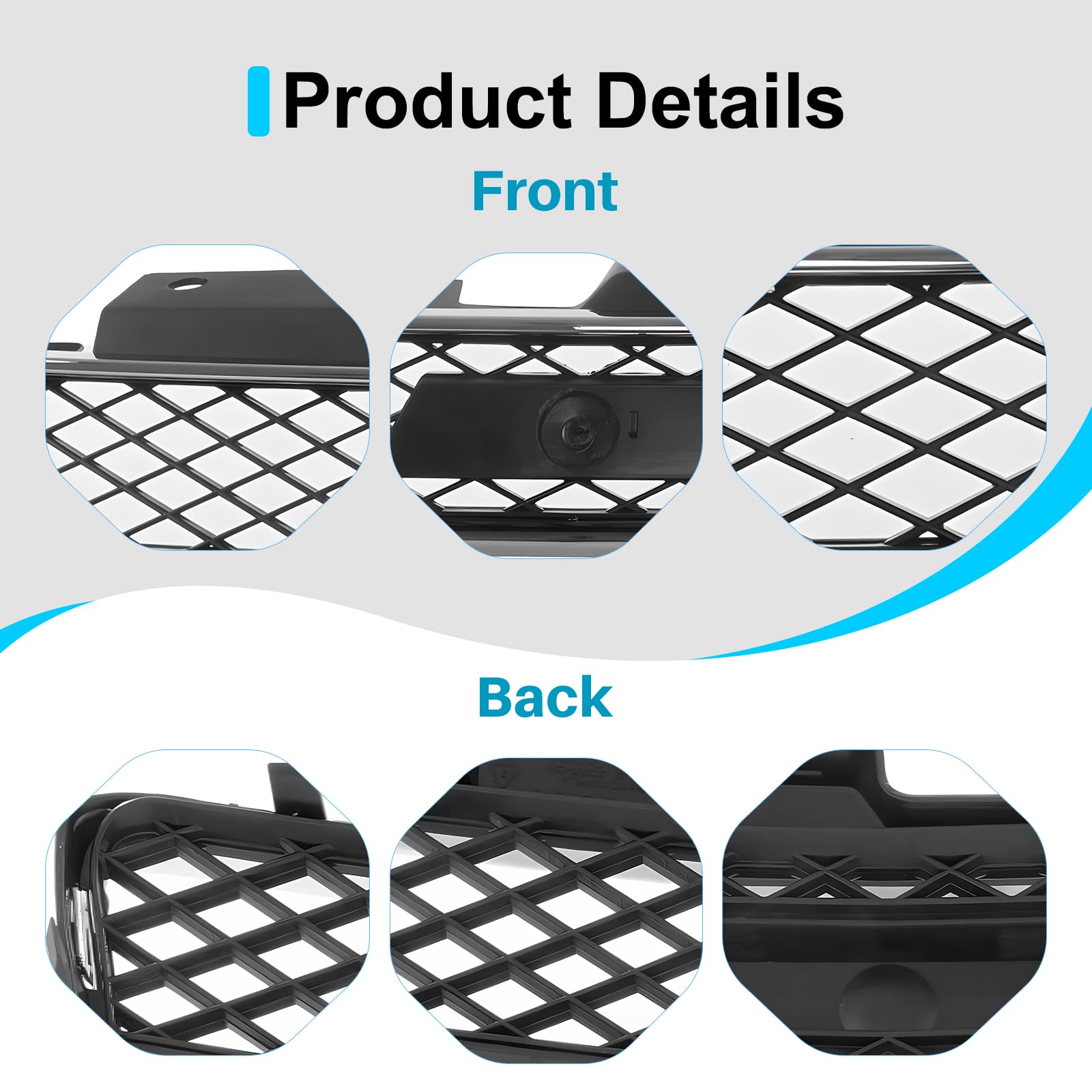 Chrome Front Grille Upper Frame with Black Insert for Chevrolet Impala 2012-2016 & Impala SS 2006-2009 - GM1200551 10333710 - Perfect for Car Customization & Replacement Parts