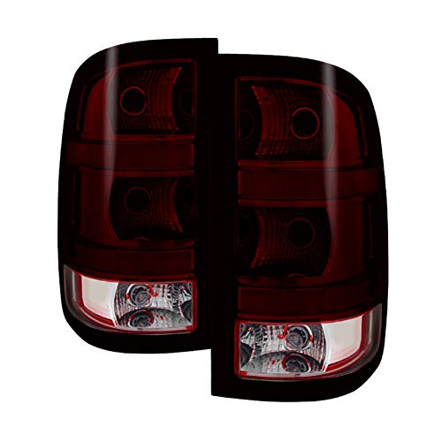GMC Sierra 1500 2007-2013 & 2500HD/3500HD 2007-2014 OEM Style Rear Brake Tail Lights - Replacement Lamps for Improved Visibility and Safety at Night Driving