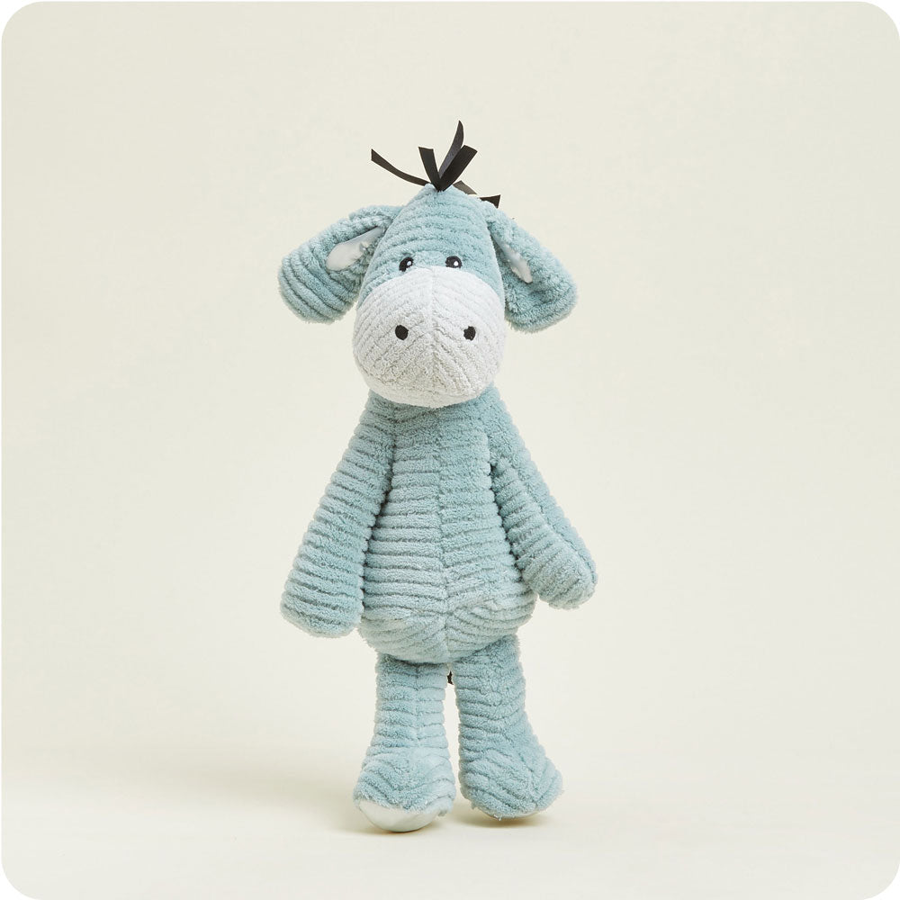 Donkey Plush Stuffed Animal - My First Warmies Microwavable Heating Pad for Kids | Soft & Cuddly Comfort Toy for Sleep, Anxiety Relief & Stress Relief | Perfect Bedtime Companion for Boys & Girls