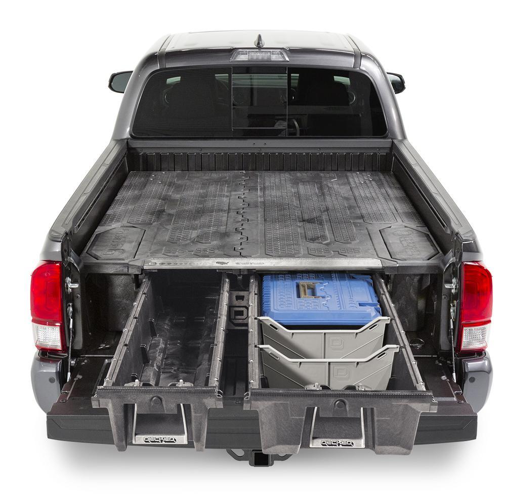 2005-2018 Toyota Tacoma Truck Bed Storage Organizer System - Heavy Duty Cargo Management for Camping, Work & Off-Road Adventures