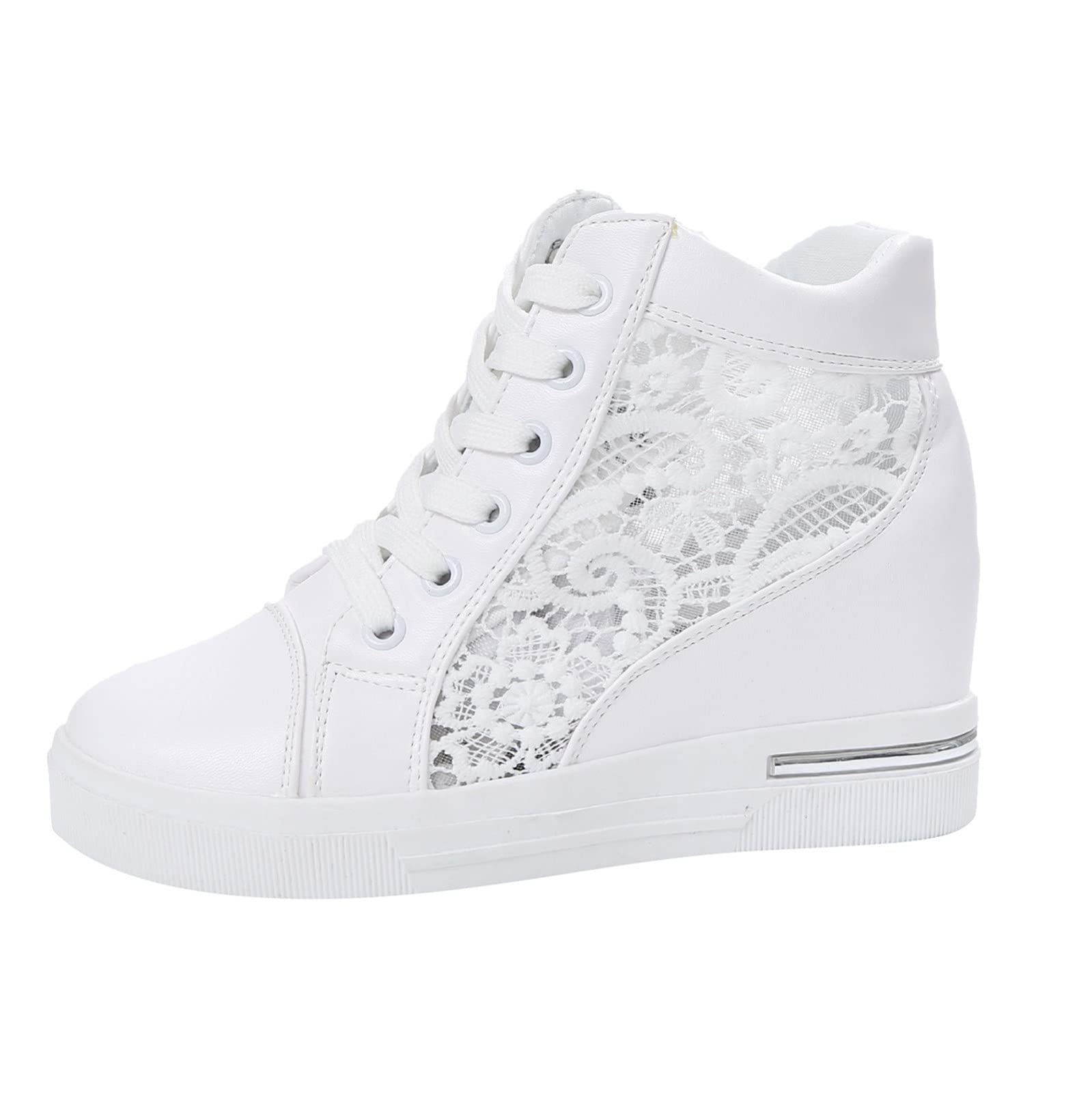 Women's Comfortable Fashion Sneakers - Wedge Platform Loafers with Arch Support for Walking & Work | Casual & Office Wear Shoes