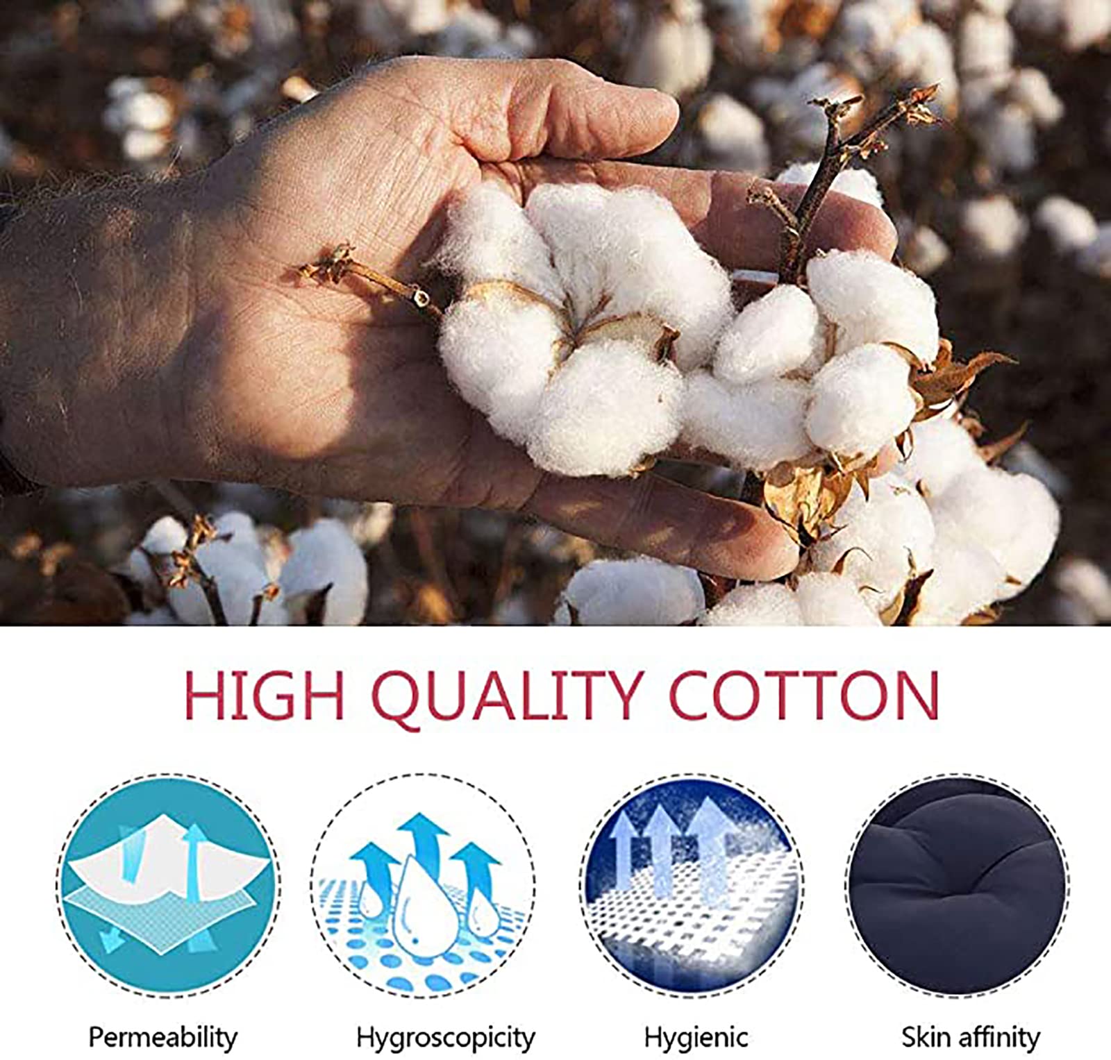 Premium Indoor/Outdoor Bench Cushion - Waterproof Patio Furniture Cushions, Comfortable Garden & Swing Seat Cushion - Cotton Lounge Cushions for Patio, Deck, Porch & Garden Relaxation