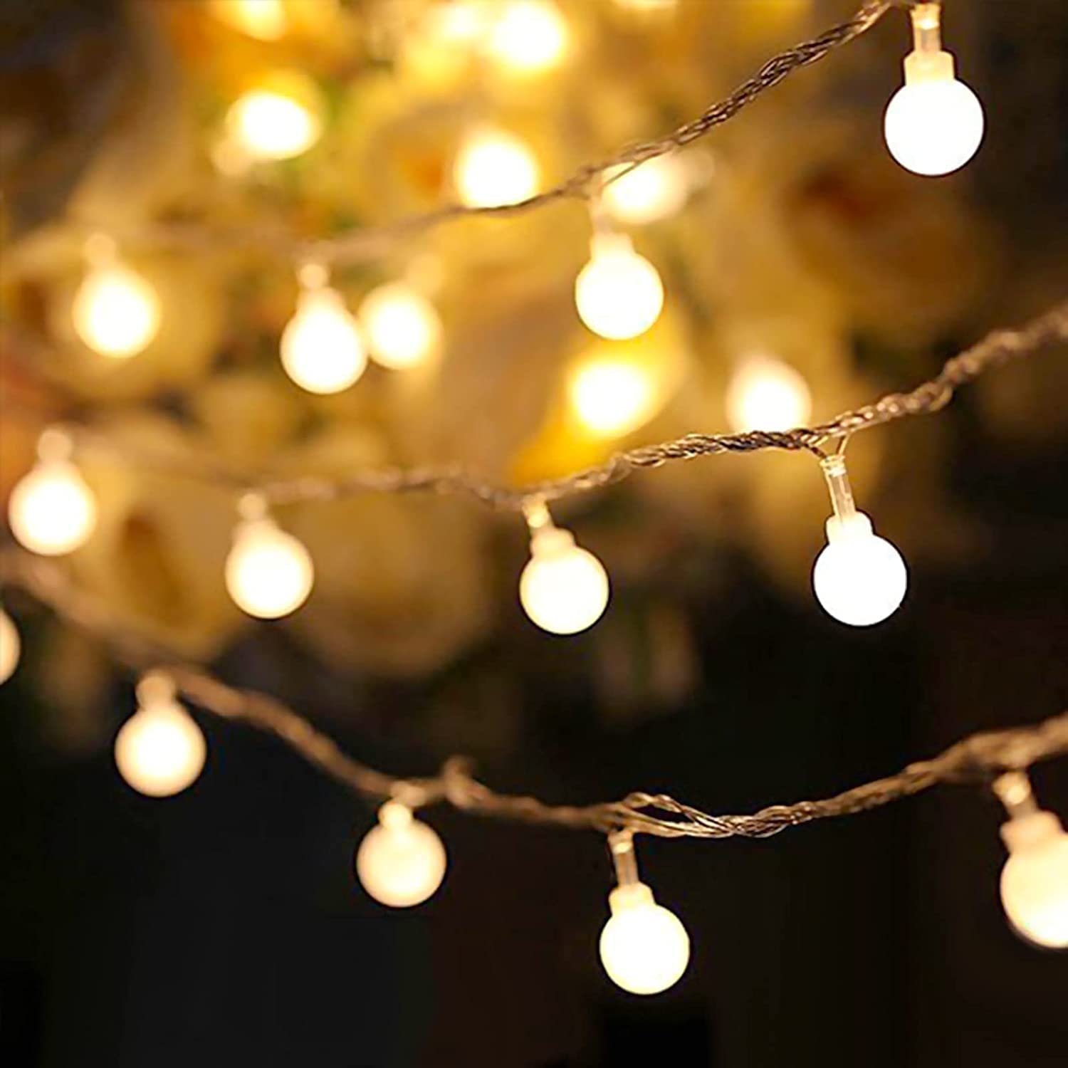 Traveant 100 LED Battery Operated Globe String Lights - 33ft Waterproof Fairy Lights with Remote & 8 Lighting Modes for Christmas, Bedroom, Garden, Wedding & Party Decorations | Indoor & Outdoor Use
