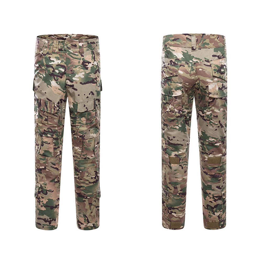 **Men's Tactical BDU Combat Uniform Set - Camouflage Hunting & Airsoft Shooting Shirt & Pants - Durable Outdoor Battle Dress for Military, Hunting & Tactical Training**    *(Perfect for Airsoft Games, Hunting Expeditions, Military Training & Outdoor Adventures)*