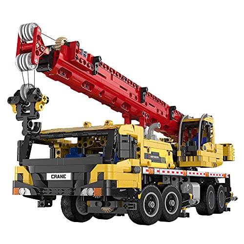 FOOMO CADA C61081W Technic Mobile Crane Truck Toy - 1831PCS Engineering Series Building Blocks Set, Large Construction Vehicle Model Compatible with LEGO (Classic Version) - Perfect for STEM Learning, Construction Play & Collector's Display