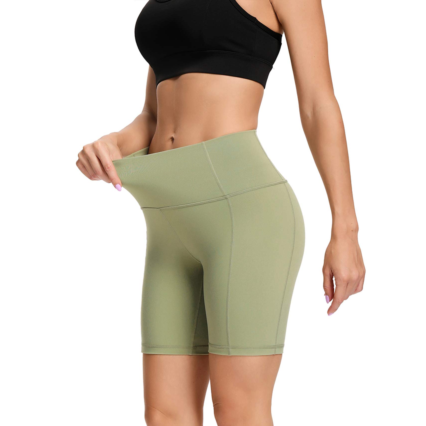 LXNMGO High Waist Yoga Shorts for Women - 2