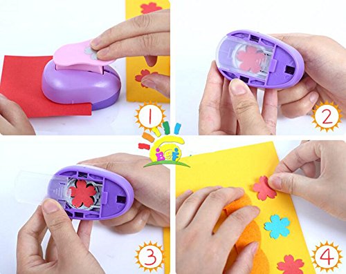 5-in-1 Craft Punch Set for Scrapbooking - Flower, Leaf, Butterfly Paper Punches (Pack of 5) | Perfect for DIY Cards, Journals, and Home Decor Projects