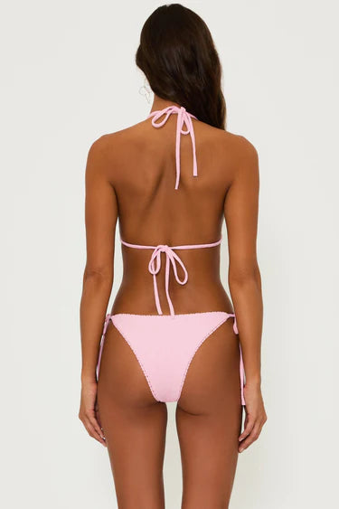 Beach Riot Soleil Bottom Pink Sands - High Waisted Bikini Bottoms for Women, Soft Swimwear with Tummy Control - Perfect for Beach Vacations, Pool Parties & Summer Getaways