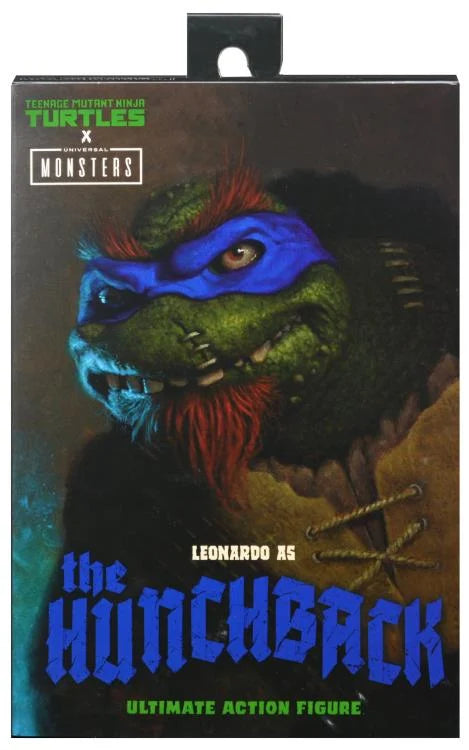 NECA Ultimate Leonardo as The Hunchback - Universal Monsters x Teenage Mutant Ninja Turtles Action Figure - Collectible Toy for TMNT Fans & Monster Movie Lovers (Display, Cosplay, Gift)