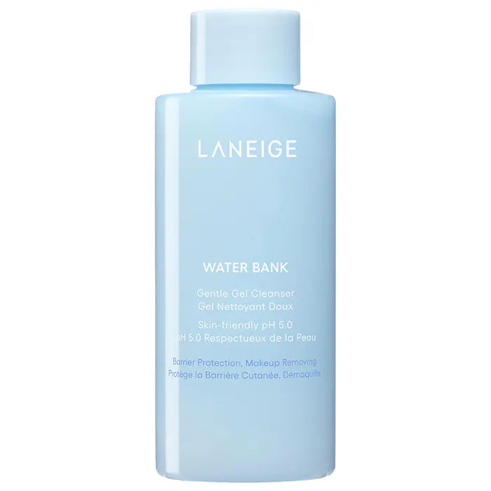 LANEIGE Water Bank Hyaluronic Acid Facial Cleanser - Hydrating & Gentle Face Wash for Dry & Sensitive Skin - Perfect for Daily Skincare Routine & Makeup Removal