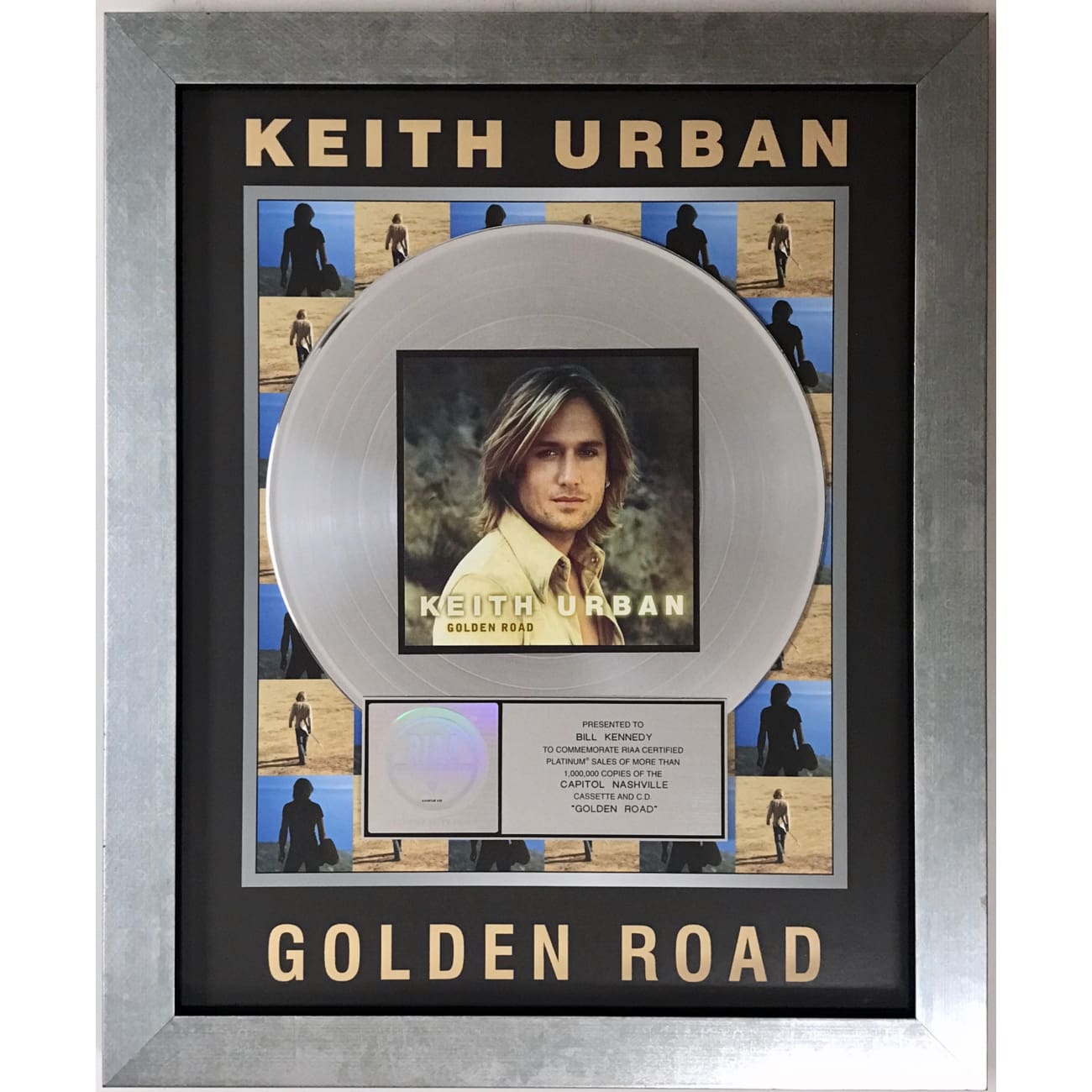 Keith Urban Golden Road RIAA Platinum Album Award - Official Music CD for Country Fans | Perfect for Collectors, Gifts & Home Entertainment